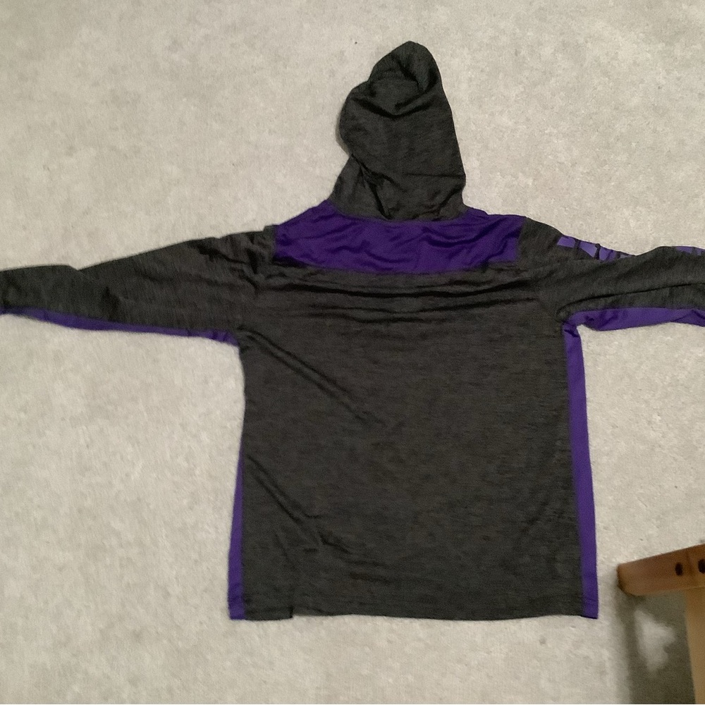 Colosseum Kids Hoodie in Gray and Purple